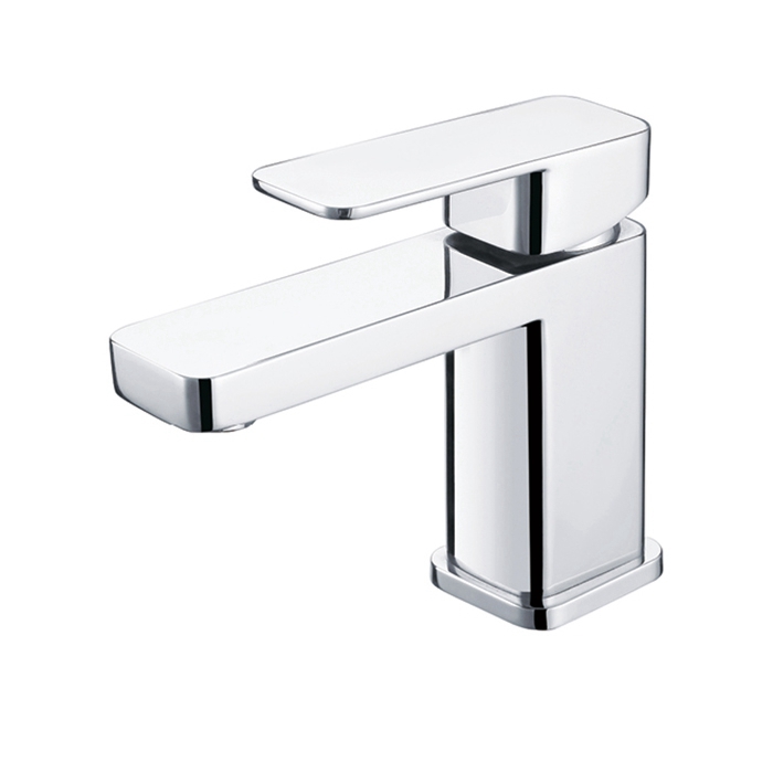 Short Basin Mounted Faucet Brass Body Ceramic Valve Tapware Single Handle Bathroom Sink Faucet