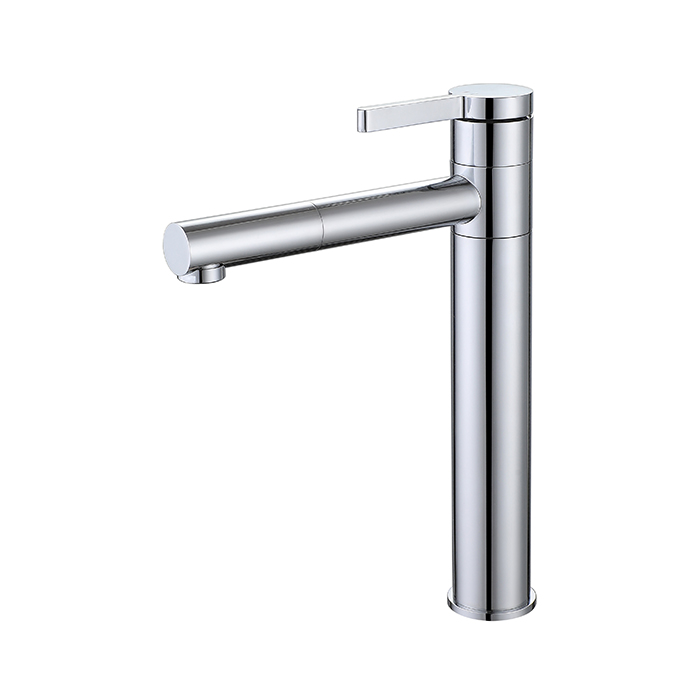 Modern Commercial Bathroom Modern High Brass Stainless Steel Washbasin Faucet