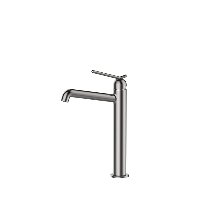 Chromed Brass Automatic Tall Body Round Sensor Mixer Bathroom Basin Faucet