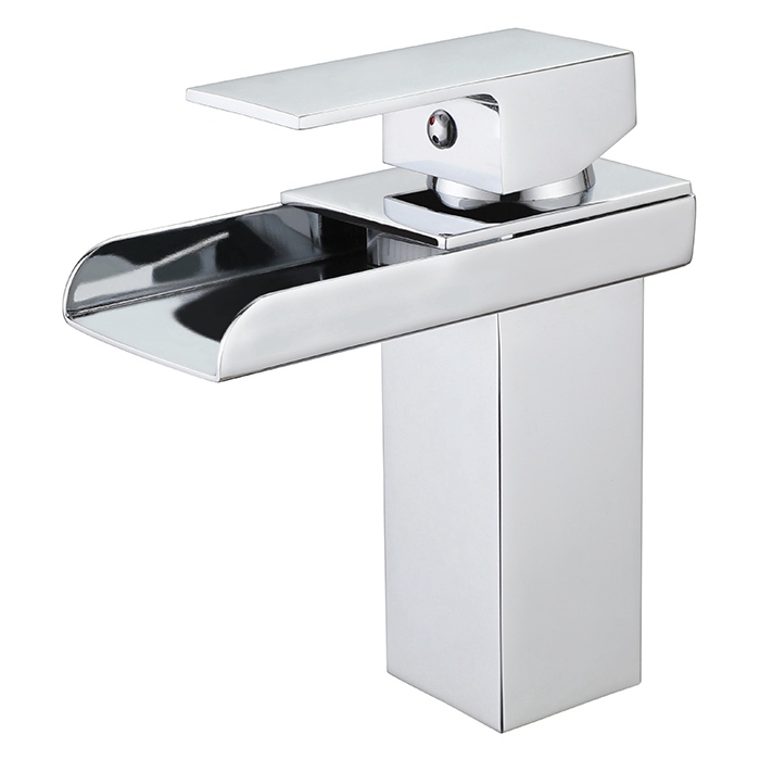 Short Basin Mounted Faucet Brass Body Ceramic Valve Tapware Single Handle Bathroom Sink Faucet