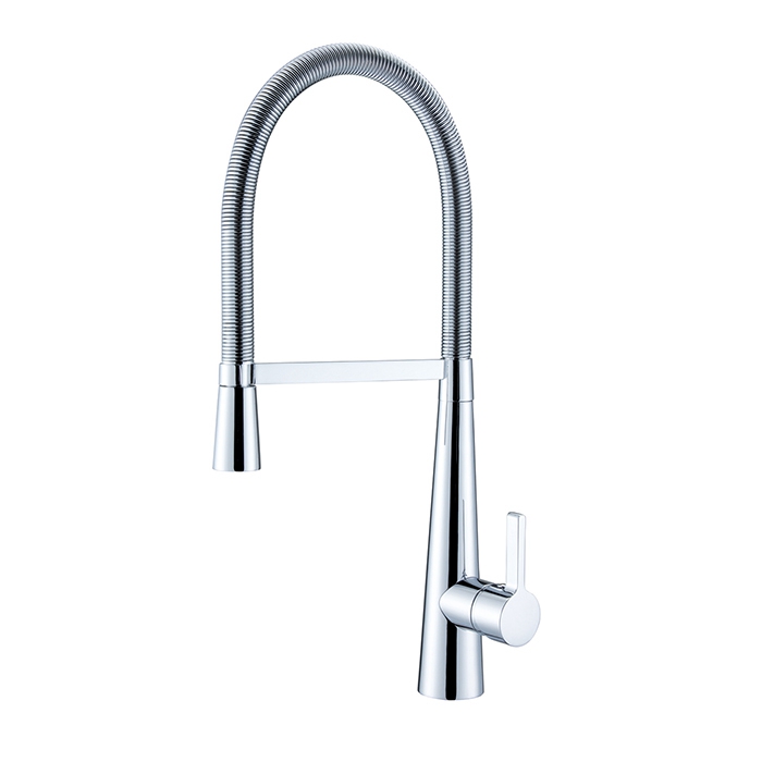 Free Sample Price Chrome Plated Kitchen Sink Faucet With Pull-Down Spray