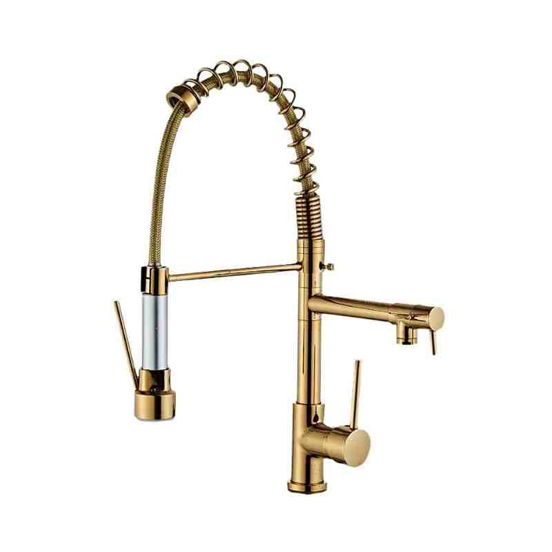 features of customizable pull-out kitchen faucet